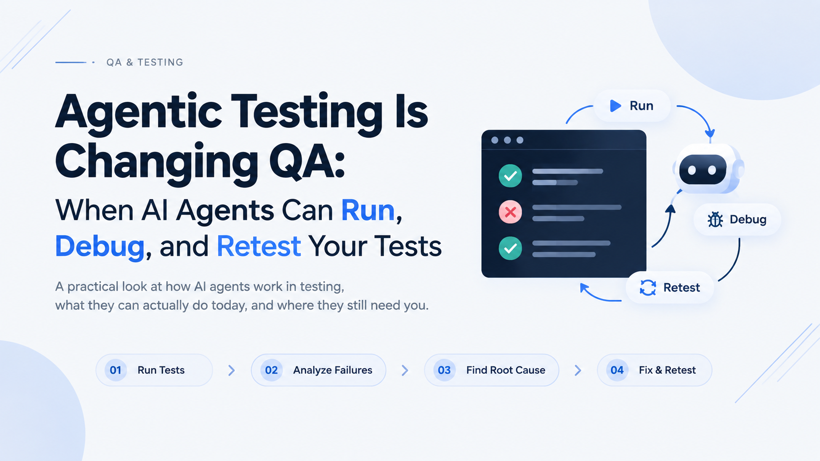 Agentic Testing Is Changing QA: When AI Agents Can Run, Debug, and Retest Your Tests