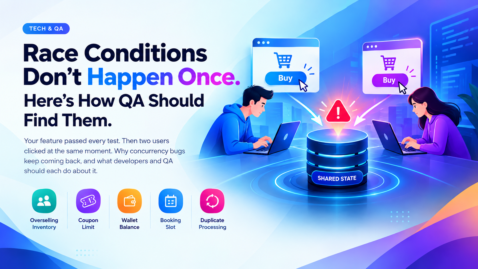 Race Conditions Don’t Happen Once. They Return With Every New Feature. Here’s How QA Should Find Them.”