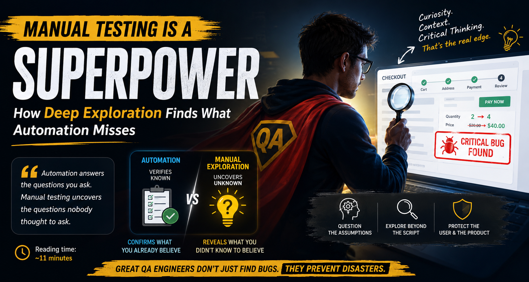 Manual Testing Is a Superpower: How Deep Exploration Finds What Automation Misses