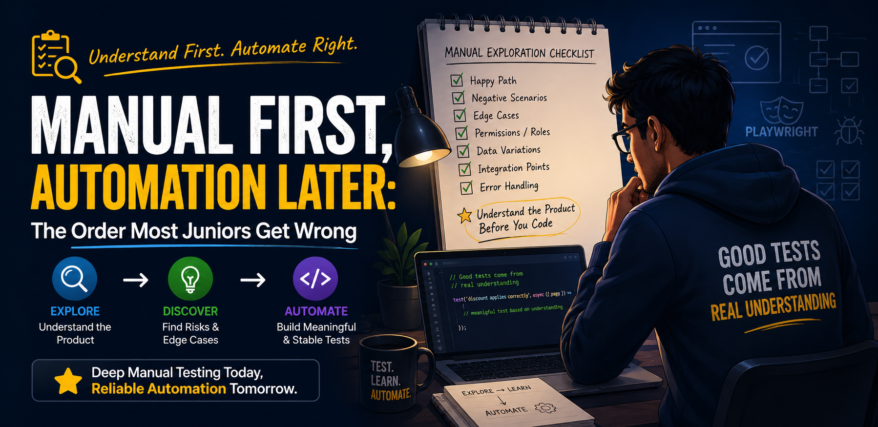 Manual First, Automation Later: The Order Most Juniors Get Wrong