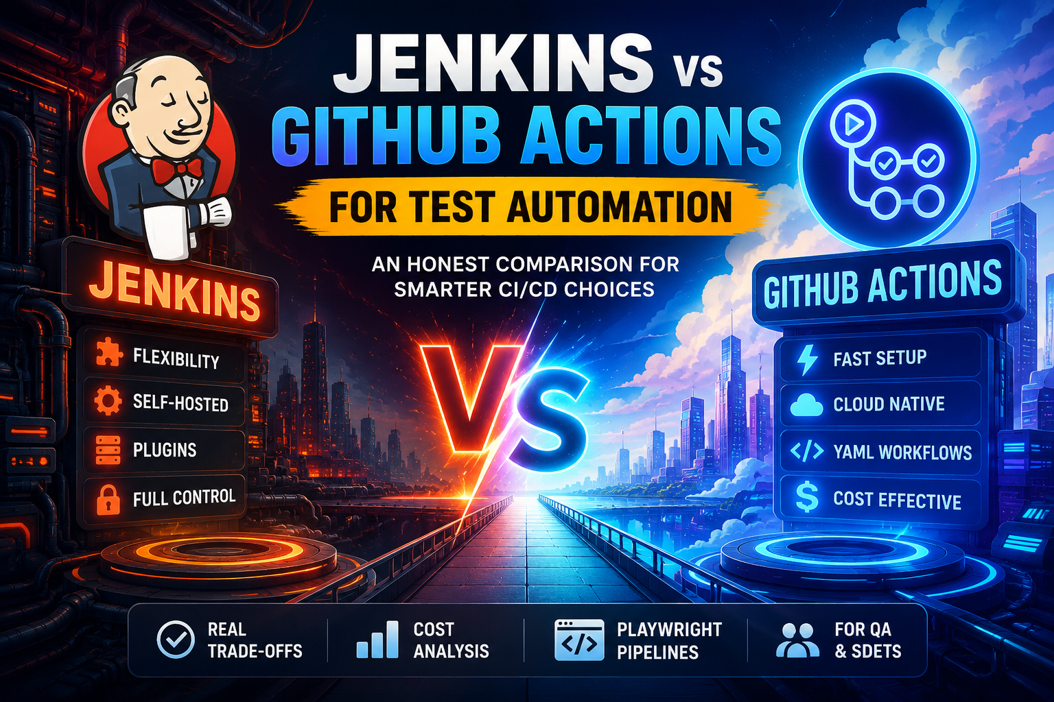 Jenkins vs GitHub Actions for Test Automation: An Honest Comparison