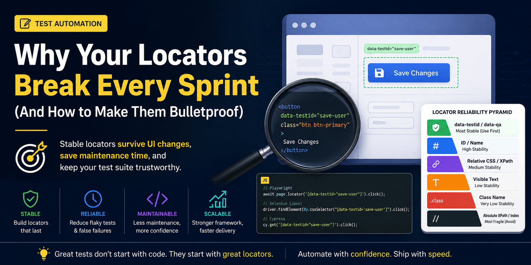 Why Your Locators Break Every Sprint (And How to Make Them Bulletproof)